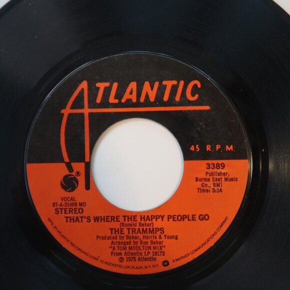 THE TRAMMPS Disco Inferno & That's Where the Happy People Go 7" Vinyl 1976 - Picture 4 of 4
